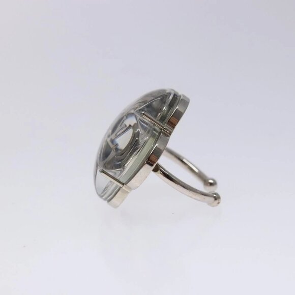 LOUIS VUITTON Berg Alafoli Ring metal Silver M65665 #21(JP Size) LV Auth 135225V - Picture 4 of 11